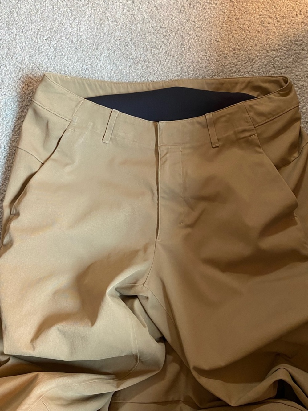 lululemon athletica Tan Straight-Leg Athletic Pants
